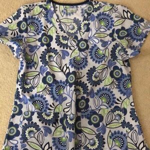 Flower scrub top!